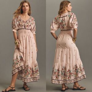 Anthropologie Somerset Floral Maxi Dress